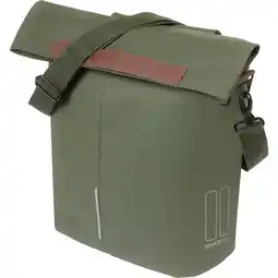 ANWB Basil shoppertas City moss green 14-16L Groen aanbieding