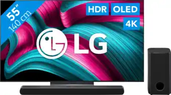 Coolblue LG 55 OLED EVO C54 4K (2025) + LG DS77TY aanbieding