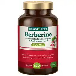Holland & Barrett Holland & Barrett Berberine 500 mg 97% HCL 40:1 extract - 120 capsules aanbieding