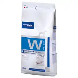 Zooplus 12kg Vet HPM Dog Weight Loss & Control W2 Virbac Hondenvoer aanbieding