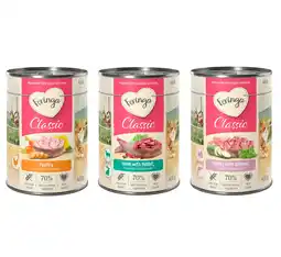 Zooplus 12x400g Feringa Classic Meat Menu Mixpakket 4 (Gevogelte, Lam & Konijn, Zalm & Kalkoen) Kattenvoer aanbieding