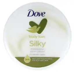 De Online Drogist Dove Body Cream Silky aanbieding