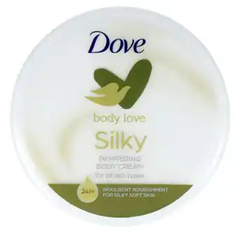 De Online Drogist Dove Body Cream Silky aanbieding