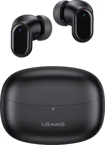 Bol.com USAMS draadloze Earbuds met Bluetooth 5.1 - Zwart aanbieding