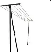 Bol.com Set van 2 droogpalen - 60M draad - gelakt staal - weerbestendig - 48 mm - 250 x 60 cm aanbieding