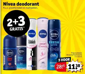 Kruidvat Nivea deodorant aanbieding