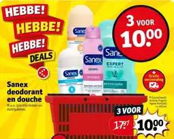 Kruidvat Sanex deodorant en douche aanbieding