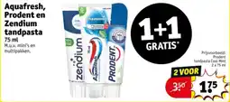 Kruidvat Aquafresh, Prodent en Zendium tandpasta aanbieding
