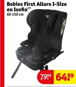 Kruidvat Bebies First Allure I-Size en Isofix aanbieding