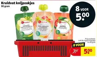 Kruidvat Kruidvat knijpzakjes aanbieding