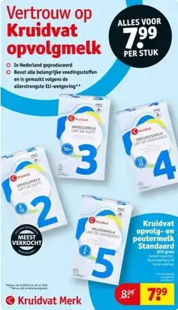 Kruidvat Kruidvat opvolg en peutermelk Standaard aanbieding