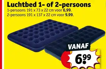 Kruidvat Luchtbed 1 of 2 persoons aanbieding