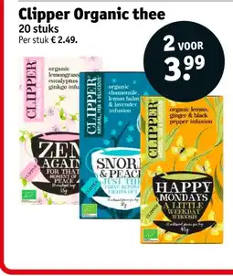 Kruidvat Clipper Organic thee aanbieding