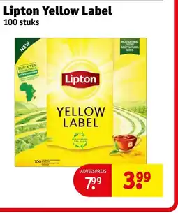 Kruidvat Lipton Yellow Label aanbieding