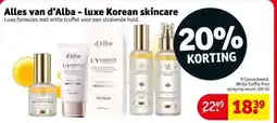 Kruidvat Alles van d'Alba luxe Korean skincare aanbieding