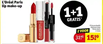 Kruidvat L'Oréal Paris lip make-up aanbieding