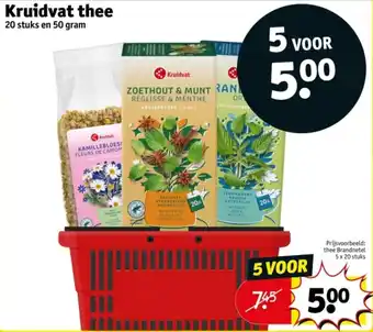 Kruidvat Kruidvat thee aanbieding