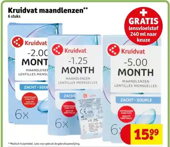 Kruidvat Kruidvat maandlenzen aanbieding
