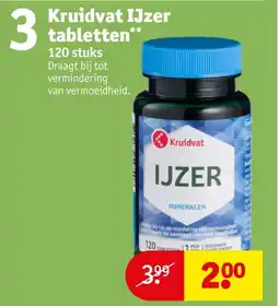 Kruidvat Kruidvat IJzer tabletten aanbieding