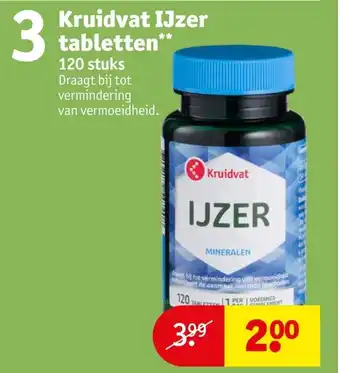 Kruidvat Kruidvat IJzer tabletten aanbieding