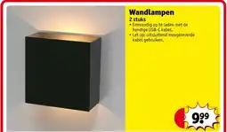 Kruidvat Wandlampen 2 stuks aanbieding