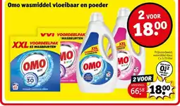 Kruidvat Omo wasmiddel vloeibaar en poeder aanbieding