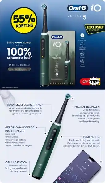 Kruidvat Oral-b io5 series5 special edition elektrische tandenborstel aanbieding