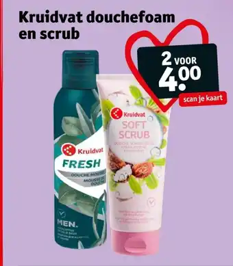 Kruidvat Kruidvat douchefoam en scrub aanbieding