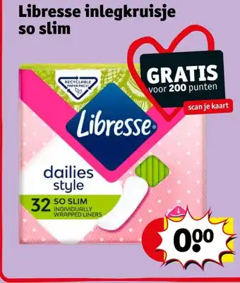 Kruidvat Libresse inlegkruisje so slim aanbieding
