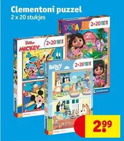 Kruidvat Clementoni puzzel aanbieding