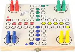 Bol.com FOLDABLE WOODEN LUDO - 30 x 30 x 5 CM aanbieding