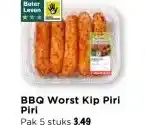 Vomar Voordeelmarkt BBQ Worst Kip Piri Piri aanbieding