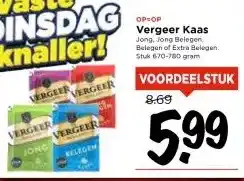Vomar Voordeelmarkt Vergeer Kaas aanbieding
