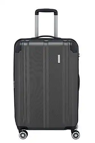 Amazon Travelite 073048-04 City Koffer Licht, Flexibel, Antraciet (Grijs) aanbieding