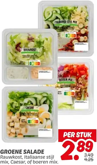 Dekamarkt Groene salade aanbieding