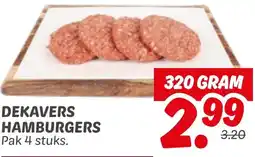 Dekamarkt Dekavers hamburgers aanbieding