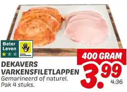 Dekamarkt Dekavers varkensfiletlappen aanbieding