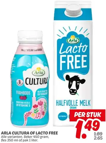 Dekamarkt Arla cultura of lacto free aanbieding