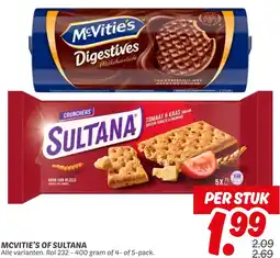 Dekamarkt Mcvitie's of sultana aanbieding