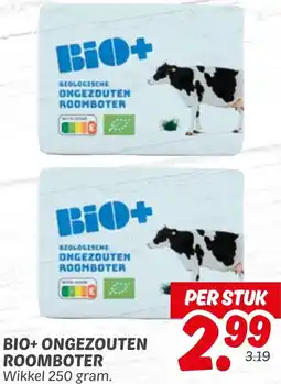 Dekamarkt Bio+ ongezouten roomboter aanbieding