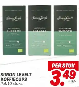 Dekamarkt Simon levelt koffiecups aanbieding