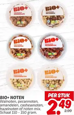 Dekamarkt Bio+noten aanbieding
