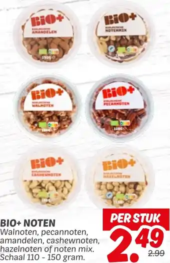 Dekamarkt Bio+noten aanbieding