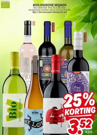 Dekamarkt Biologische wijnen aanbieding