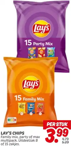 Dekamarkt Lay's chips aanbieding