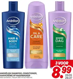 Dekamarkt Andrélon shampoo, conditioner, haarcrème of haarmasker aanbieding