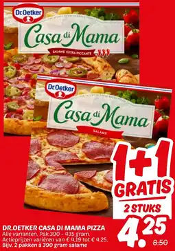 Dekamarkt Dr.oetker casa di mama pizza aanbieding
