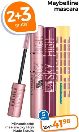 Trekpleister Maybelline mascara aanbieding