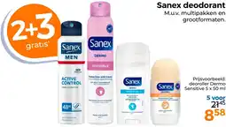 Trekpleister Sanex deodorant aanbieding