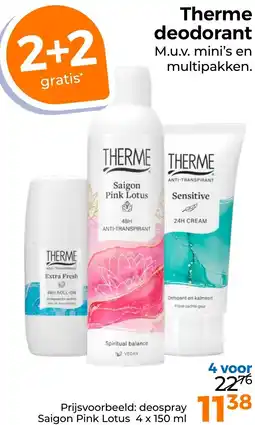 Trekpleister Therme deodorant aanbieding